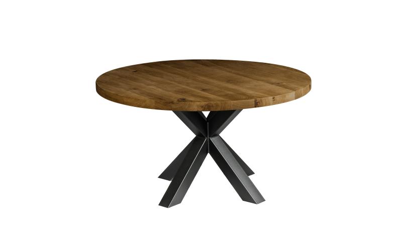 Ronde eiken eettafel 40 mm &ndash; zelf samenstellen
